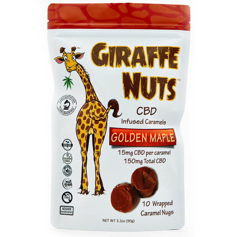 Giraffe Nuts Infused Caramels | Golden Maple