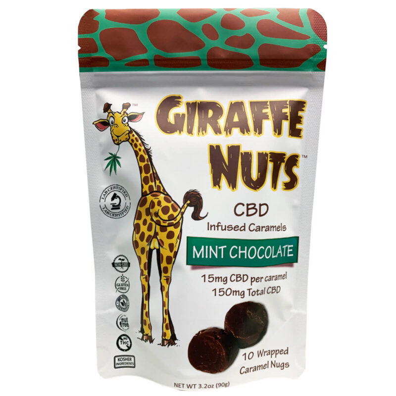 Giraffe Nuts Infused Caramels | Mint Chocolate