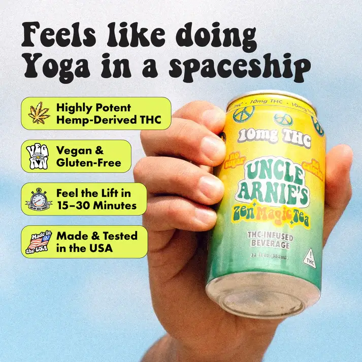Uncle Arnie’s Classic Zen Magic Tea – 10mg THC – CBD Live Natural