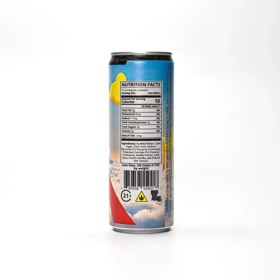 Indigo Vanilla Cream Dream Soda – 60mg – CBD Live Natural