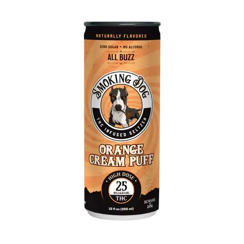 Smoking Dog THC Orange Cream 25mg Seltzer