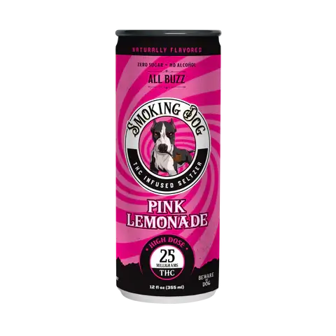 Smoking Dog THC Pink Lemonade 25mg Seltzer