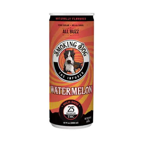 Smoking Dog THC Watermelon 25mg Seltzer